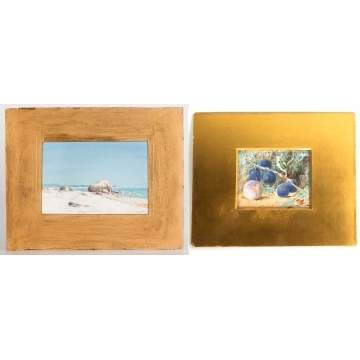 Two American School Watercolors